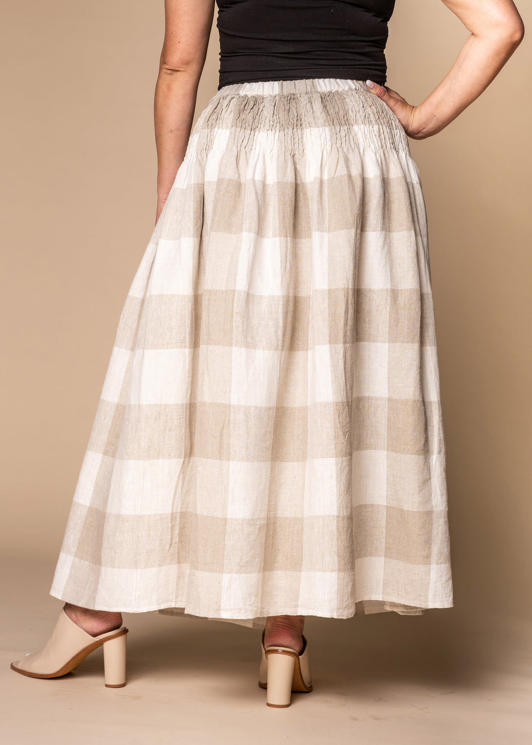Jagoda Linen Skirt in White - bestjuicebars