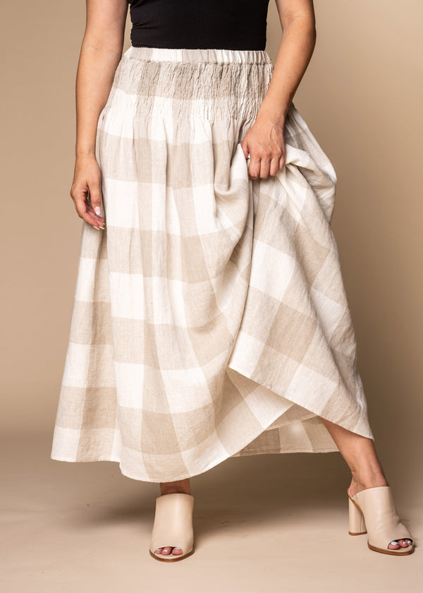 Jagoda Linen Skirt in White