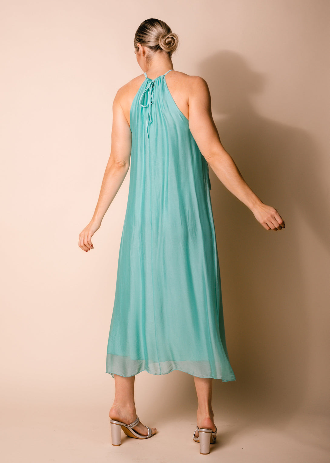 Cadence Dress in Sea Green