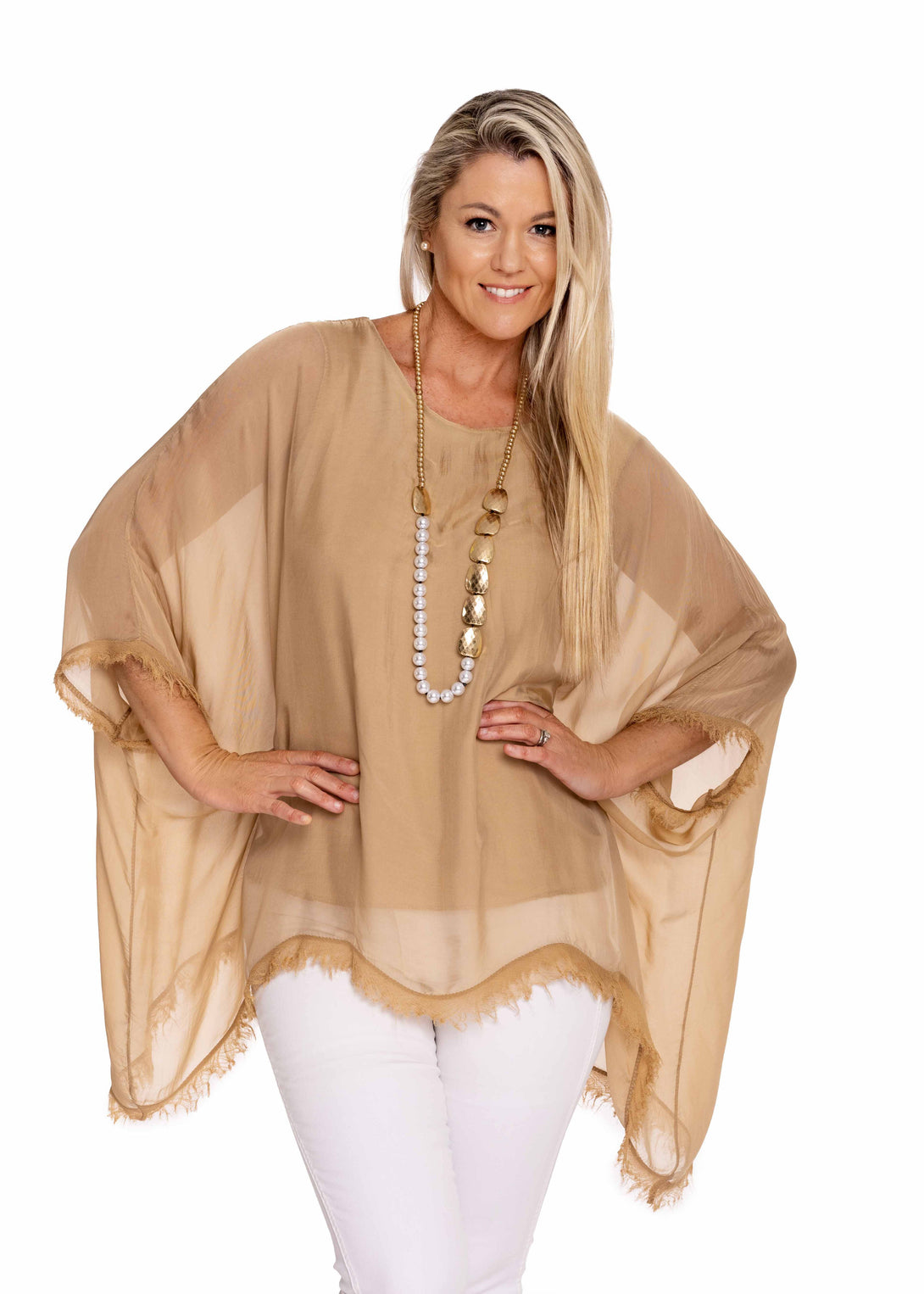 Emiliana Top in Desert - Imagine Fashion