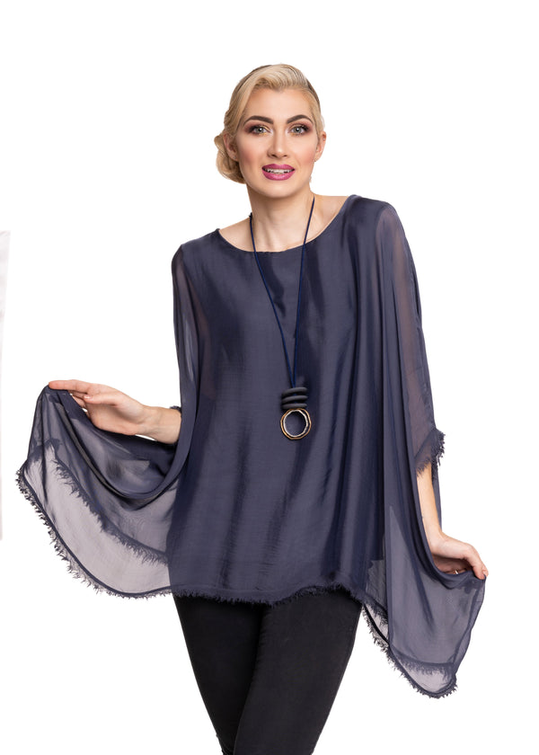 Emiliana Top in Navy - Imagine Fashion