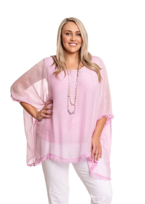 Emiliana Top in Petal Pink - Imagine Fashion