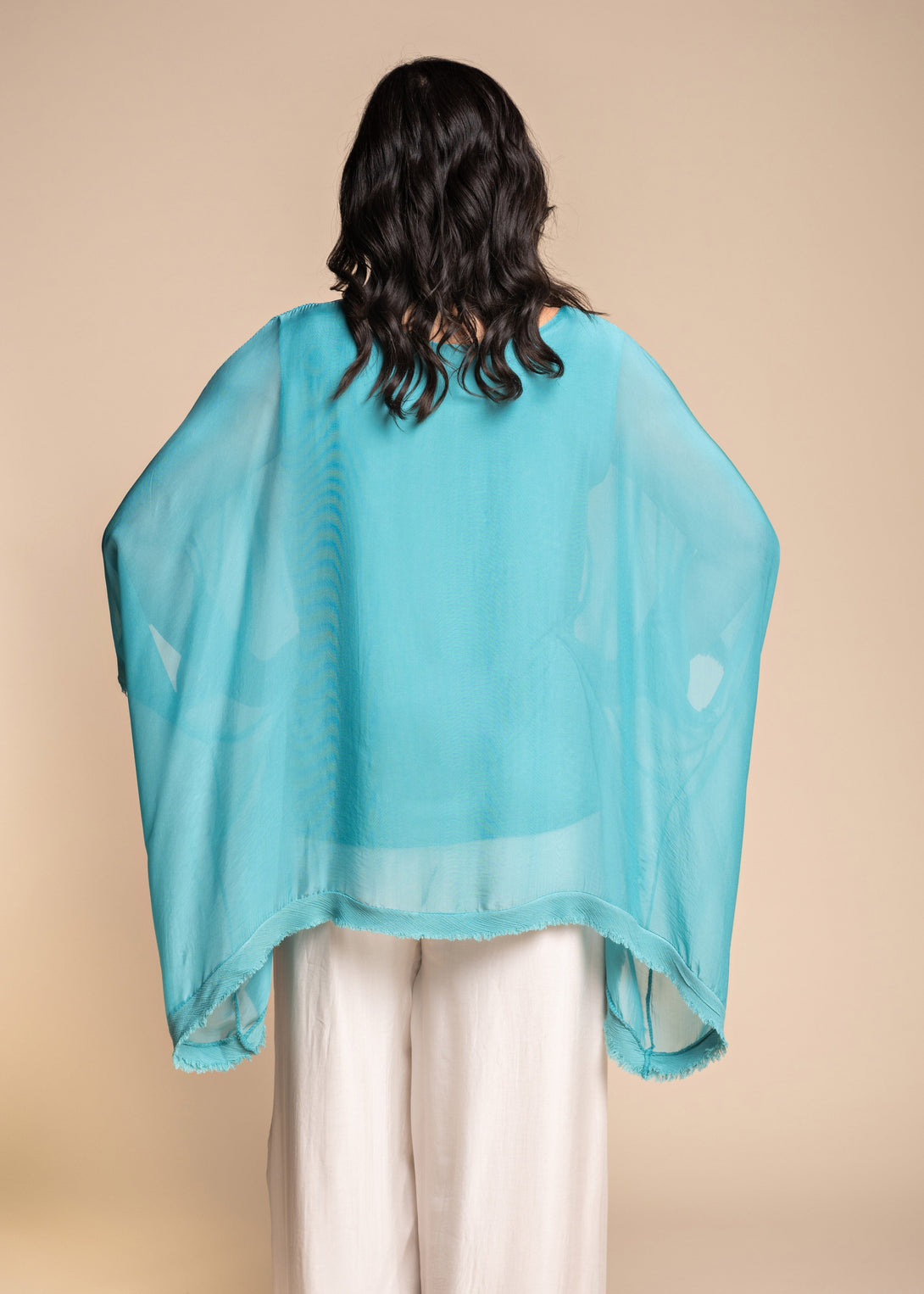 Emiliana Silk Top in Tiffany - Imagine Fashion