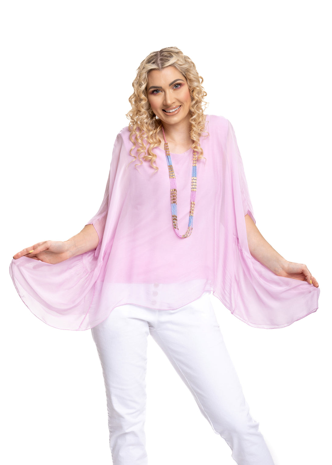 Florence Top in Petal Pink - Imagine Fashion