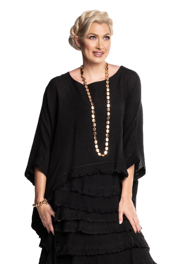 Kalla Top in Onyx - Imagine Fashion