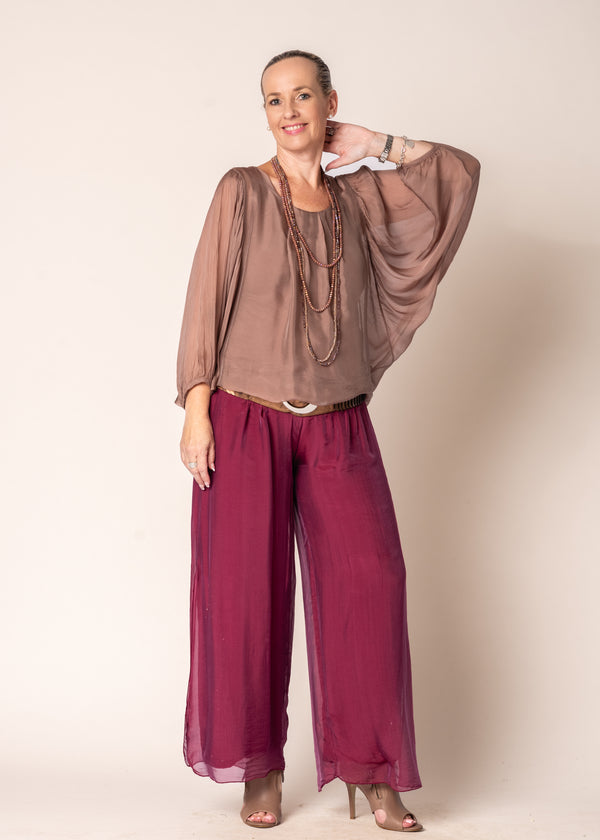 Eboni Silk Top in Milk Chocolate