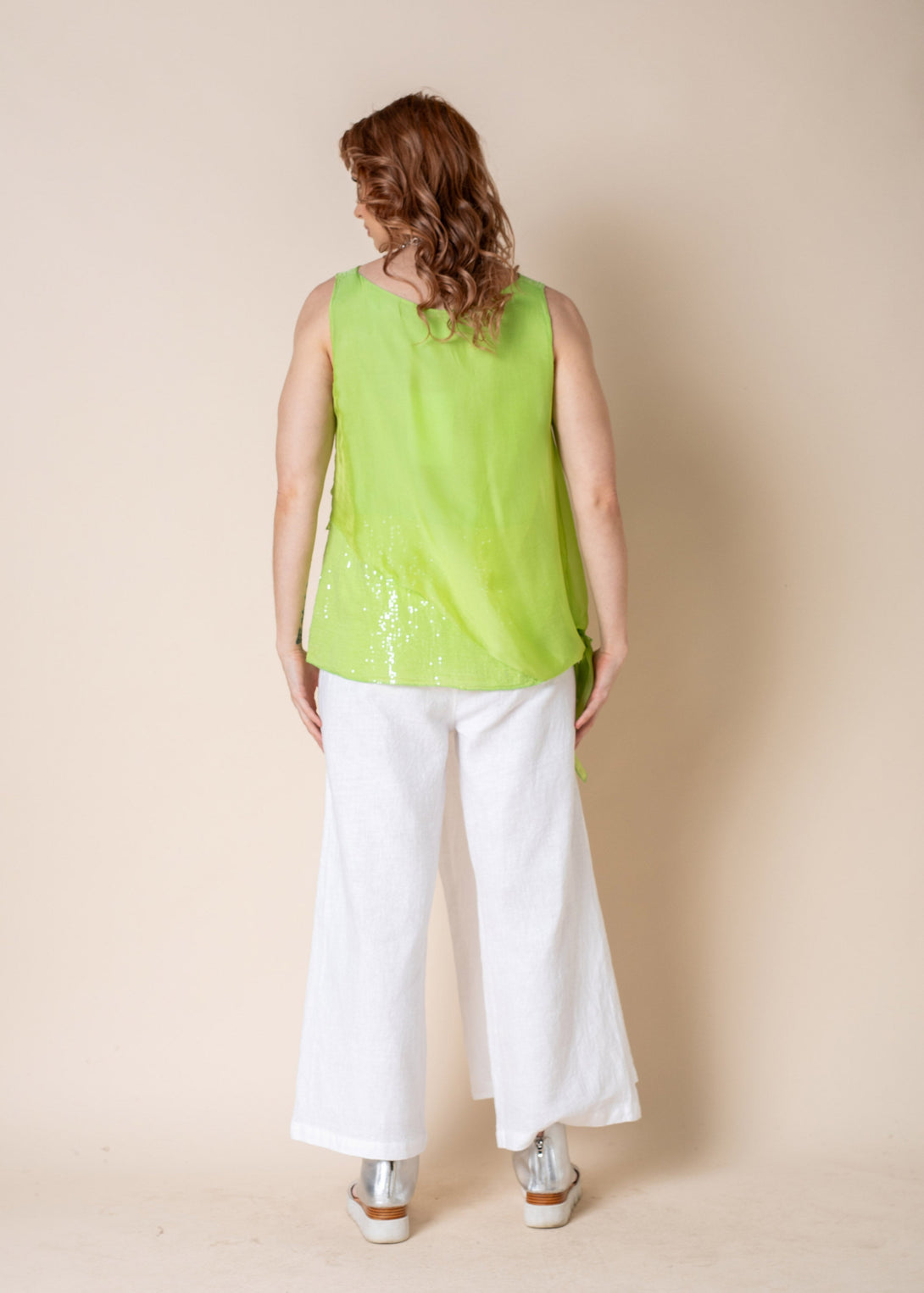 Pascal Top in Lime Splice