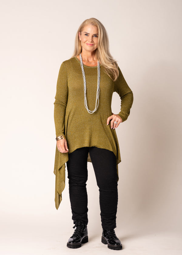 Stephie Top in Green Olive