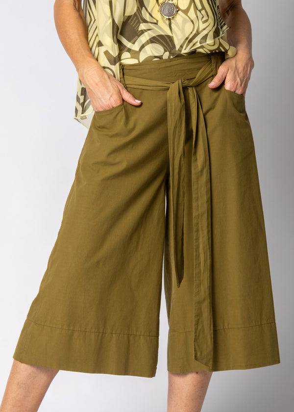Malika Pants in Green Olive