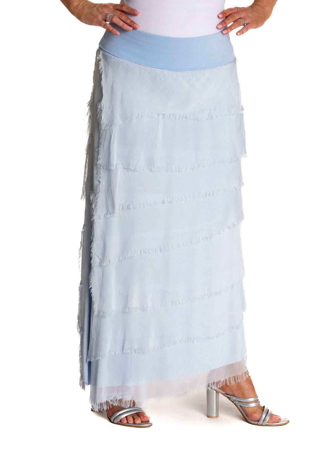 Fifi Skirt in Ice Blue - Imagine Fashion