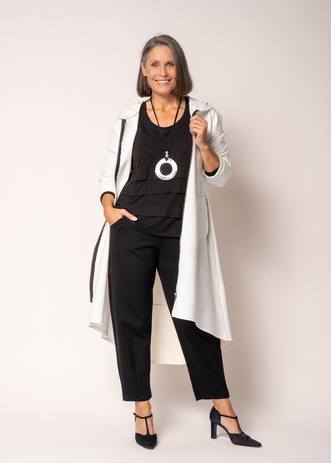 Florali Pants in Onyx - Imagine Fashion