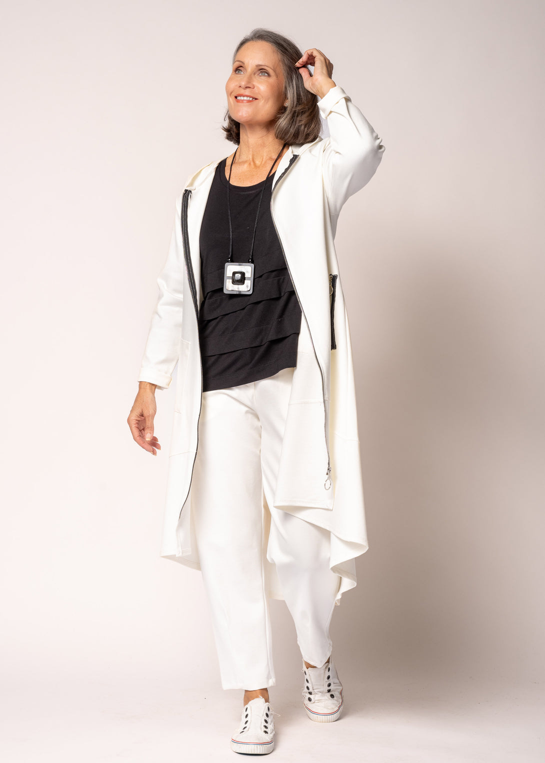 Florali Pants in Cream - Imagine Fashion