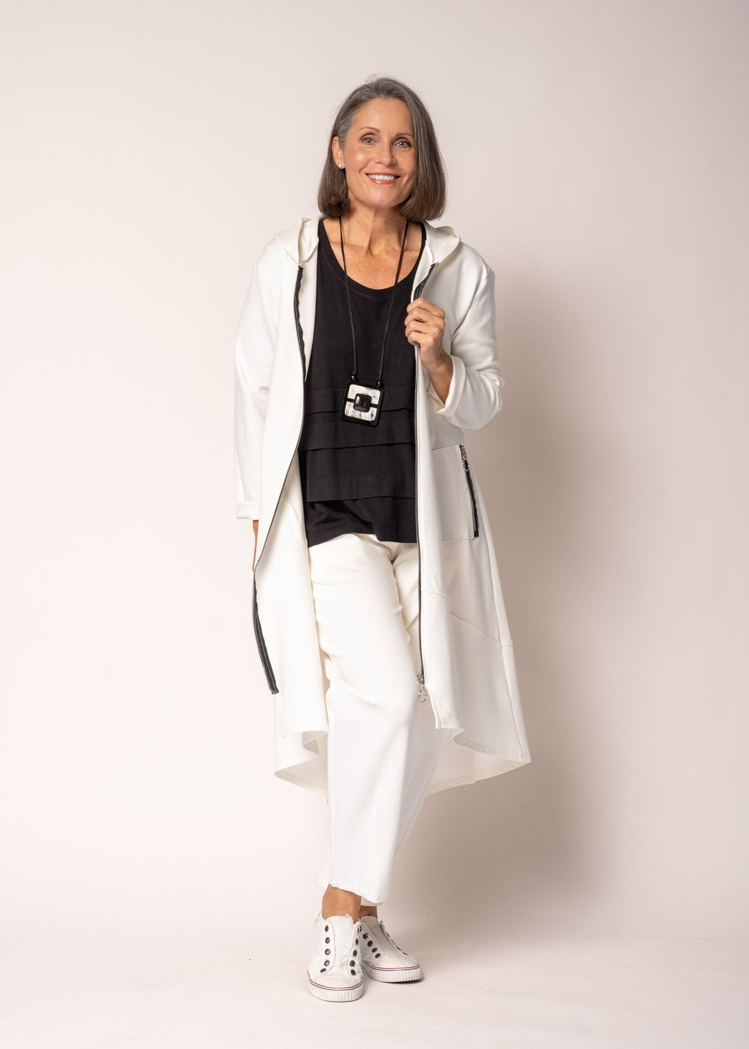 Florali Pants in Cream - Imagine Fashion