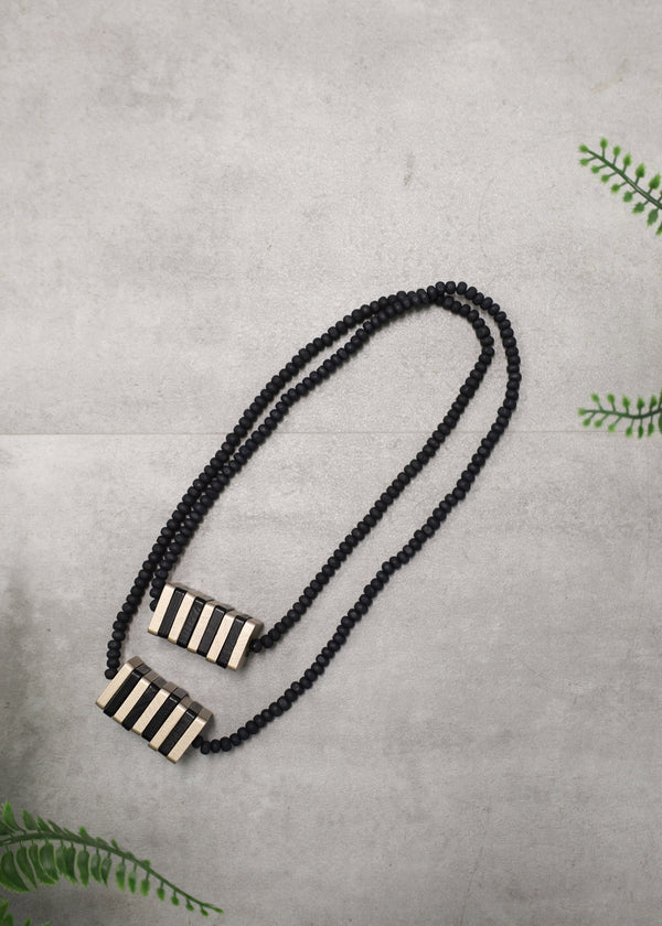 Adelaide Necklace in Onyx - Imagine Fashion