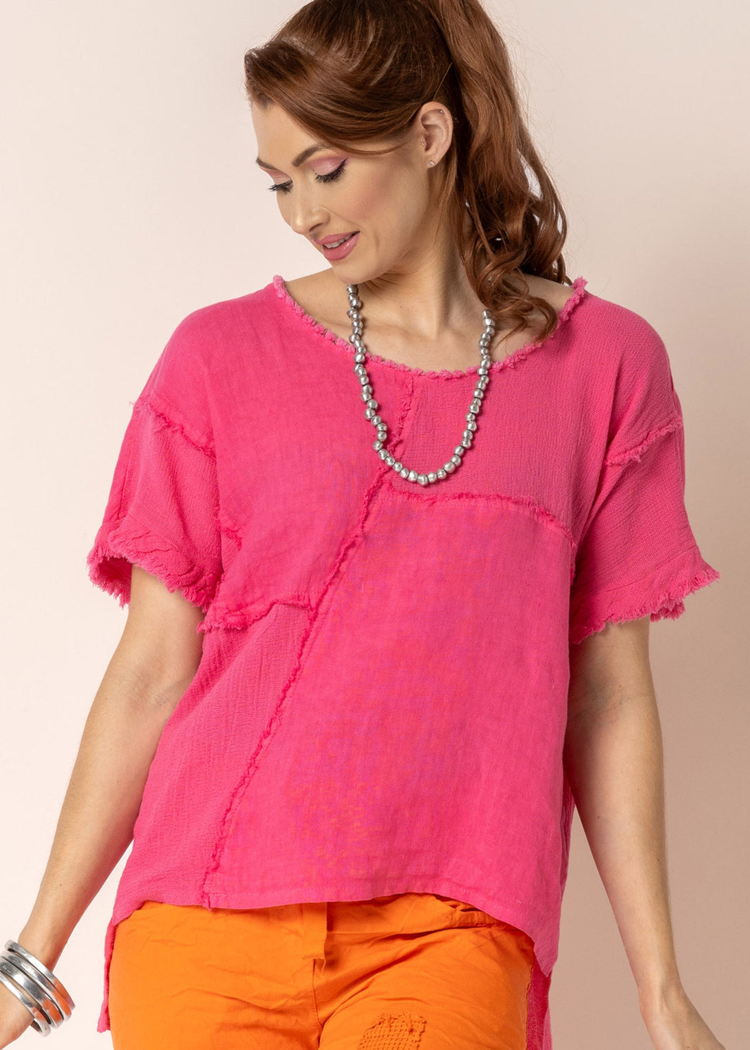 Quinn Top in Raspberry Sorbet