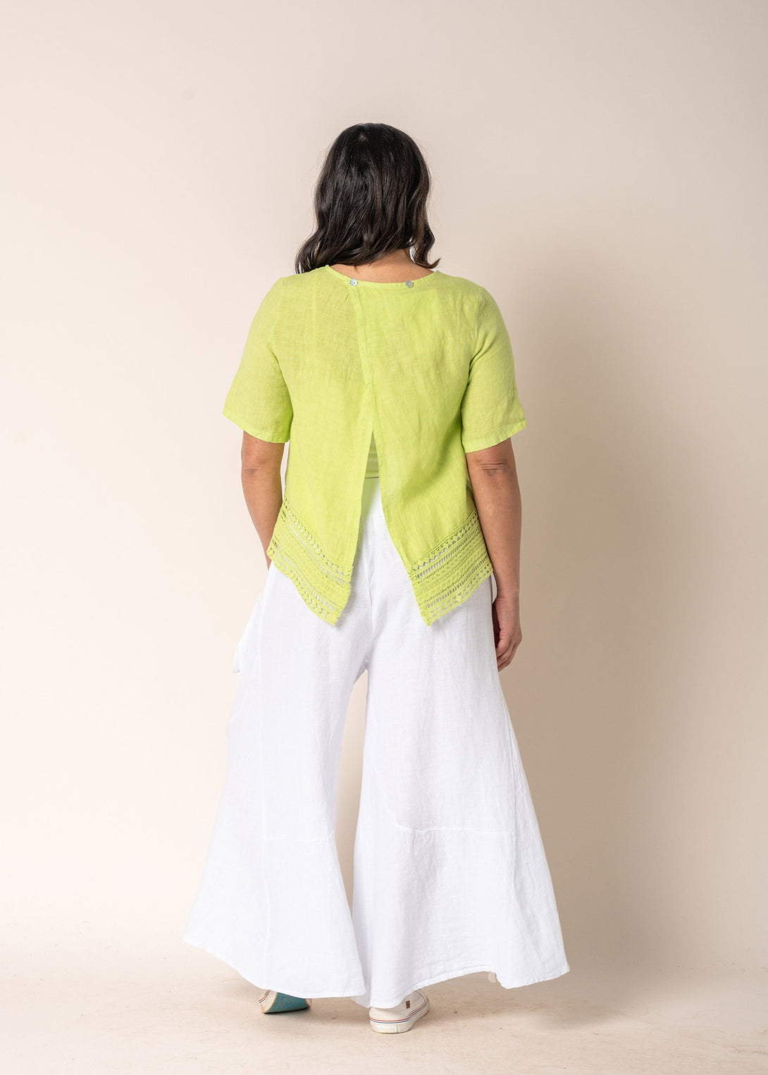 Aliya Top in Lime Splice