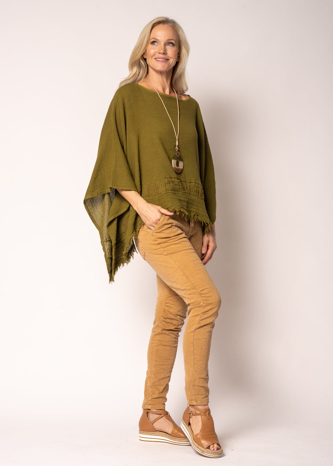 Connie Pants in Desert - Imagine Fashion