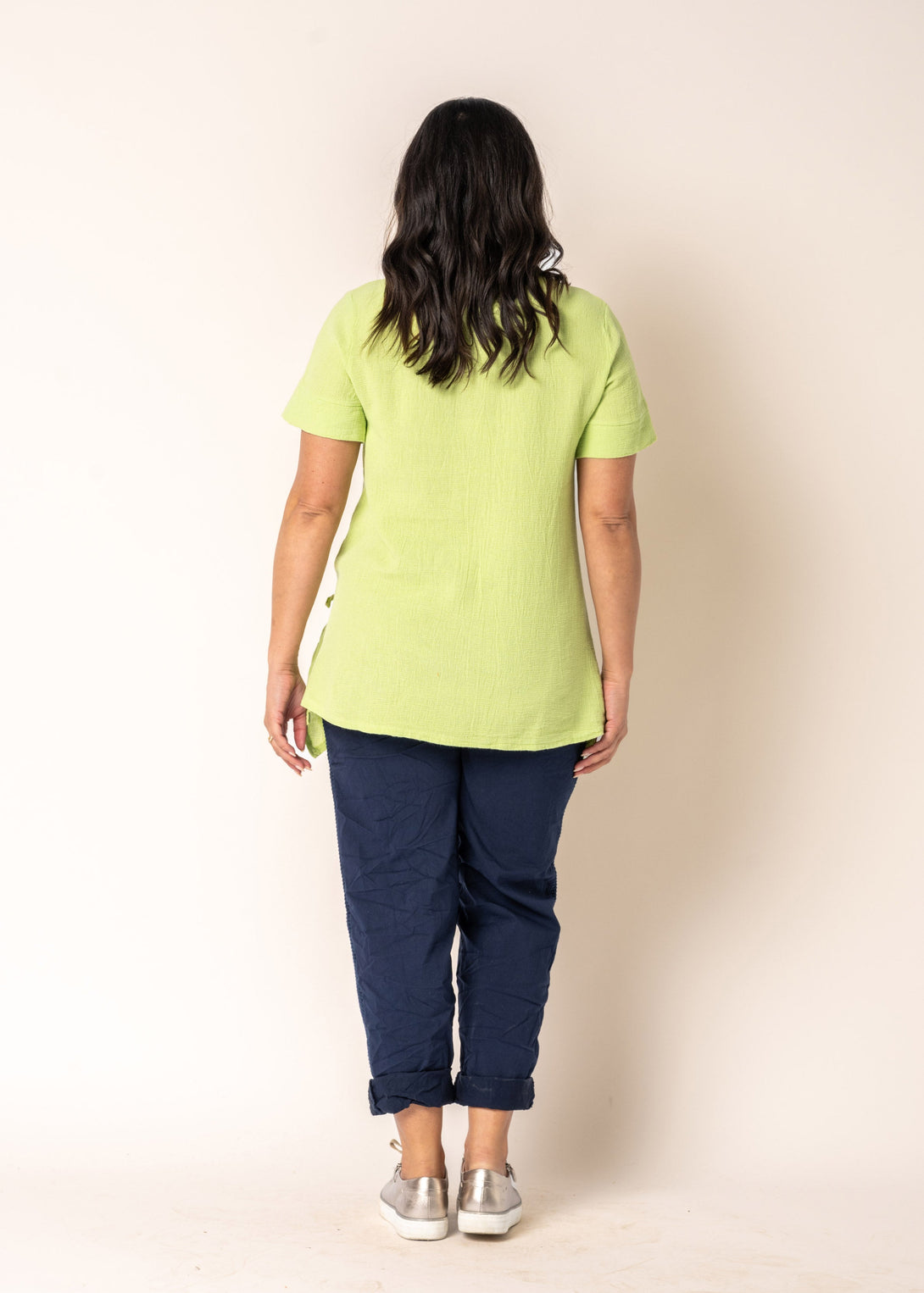 Aubrey Top in Lime Splice