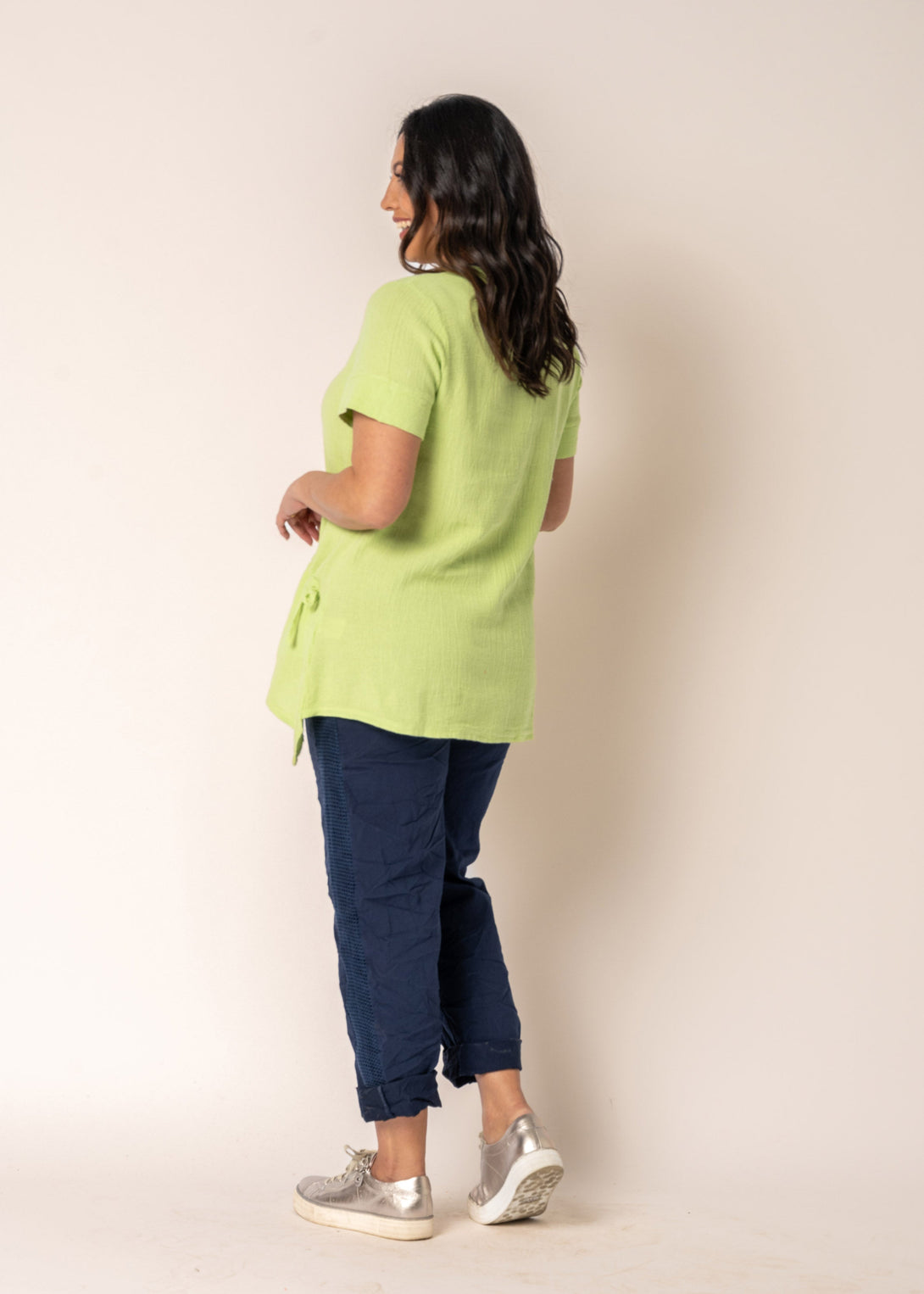 Aubrey Top in Lime Splice