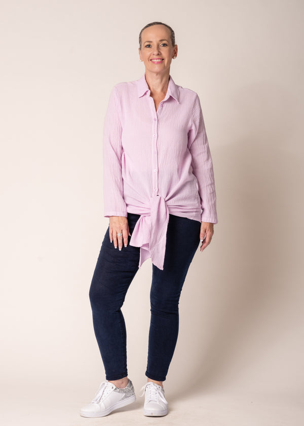 Deirdre Top in Freesia Pink