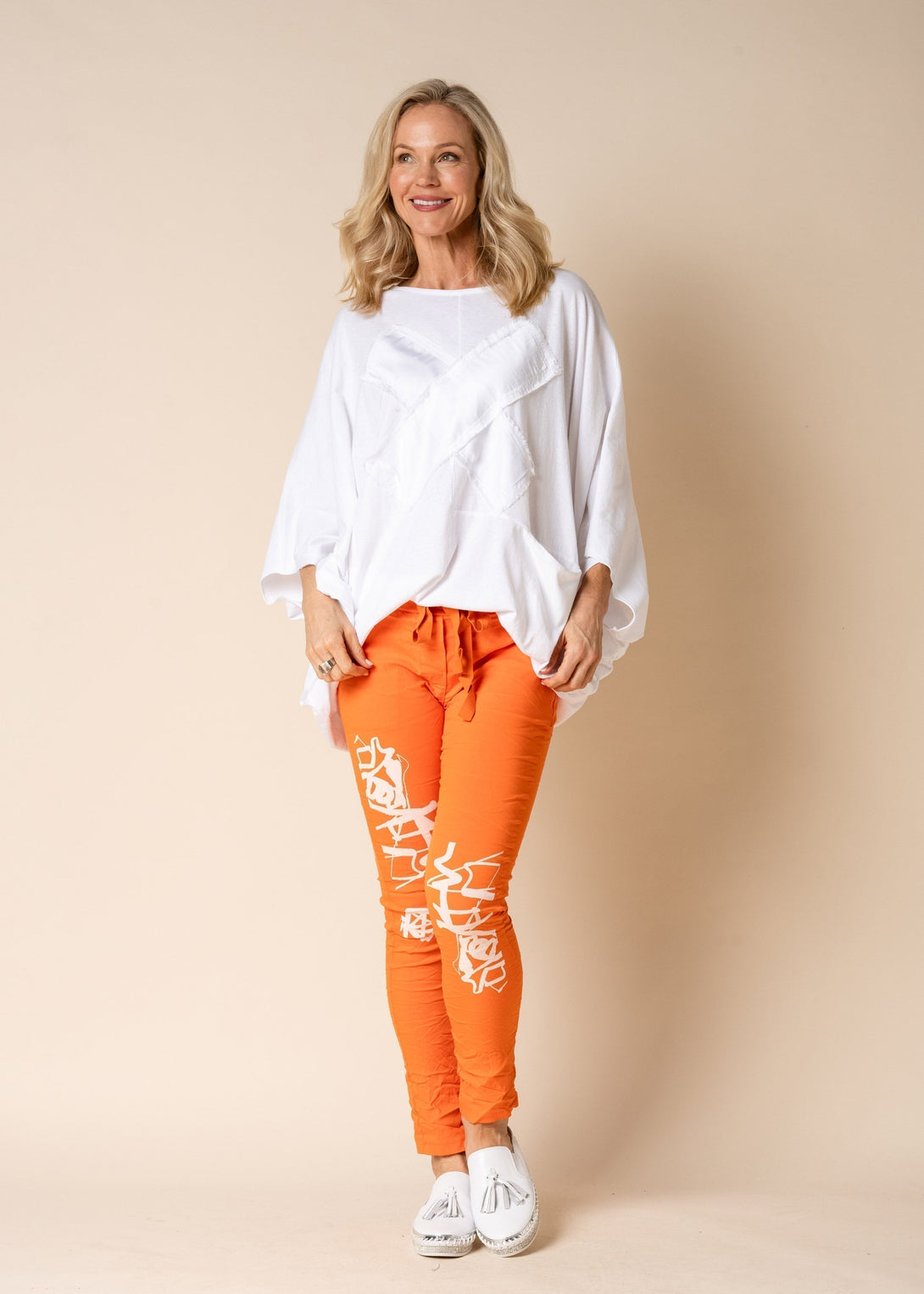 Lorali Pants in Sunset Orange