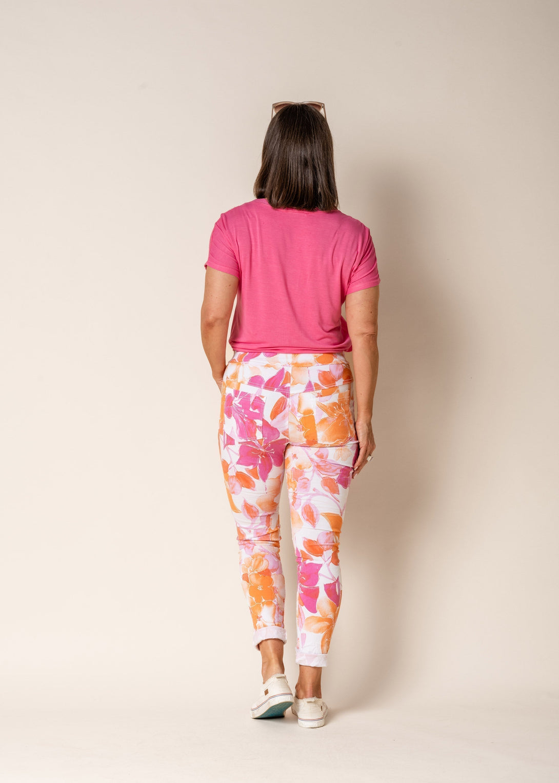 Brittny Pants in Sunset Orange