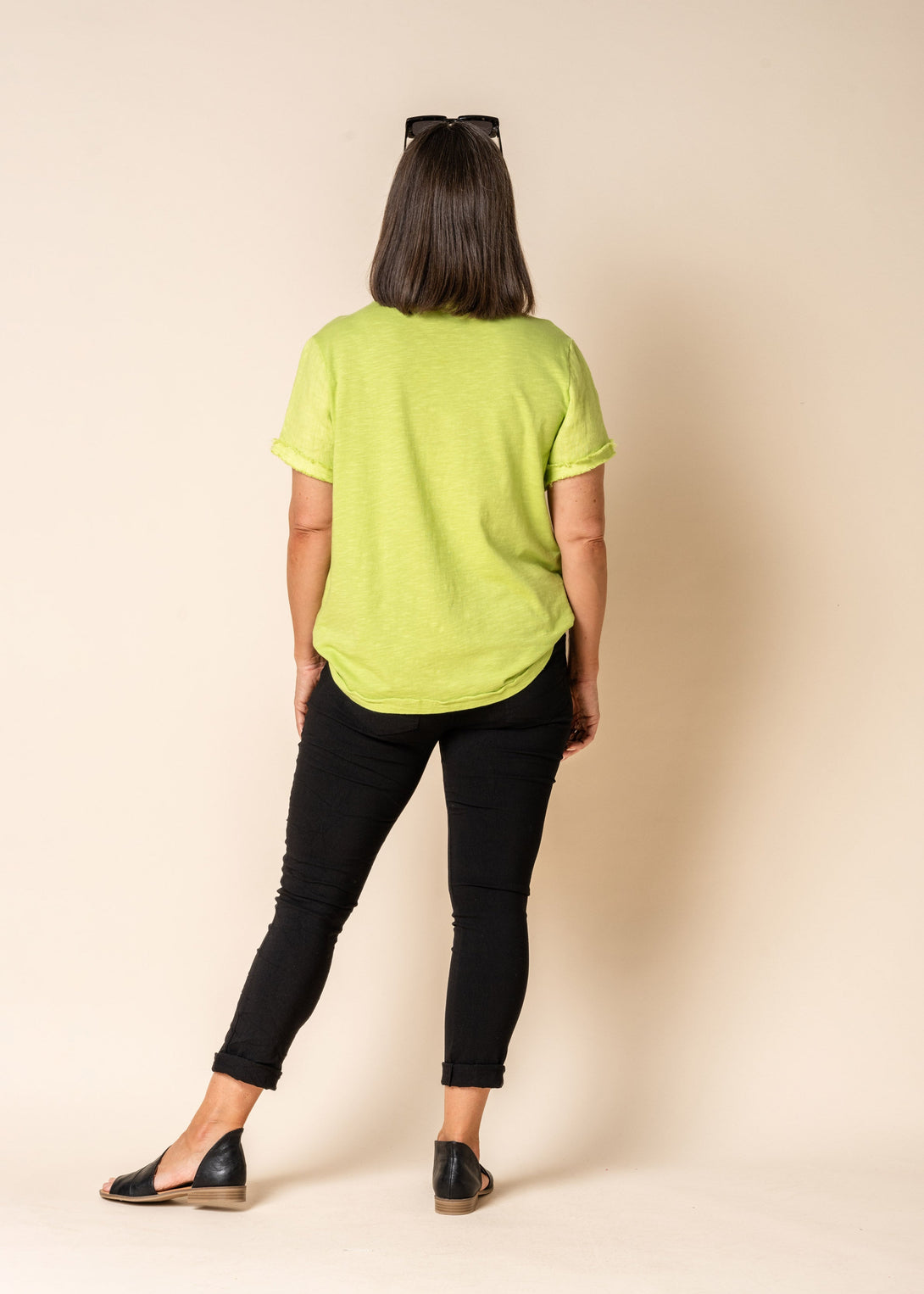 Amantha Top in Lime Splice