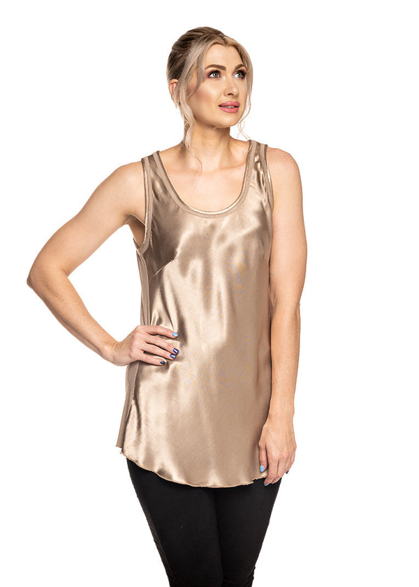 Toyah Singlet in Mocha - Imagine Fashion