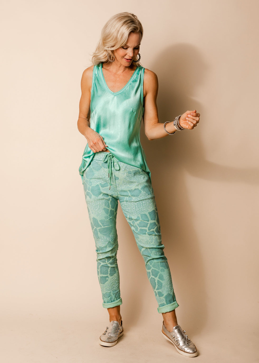 Callow Pants in Sea Green