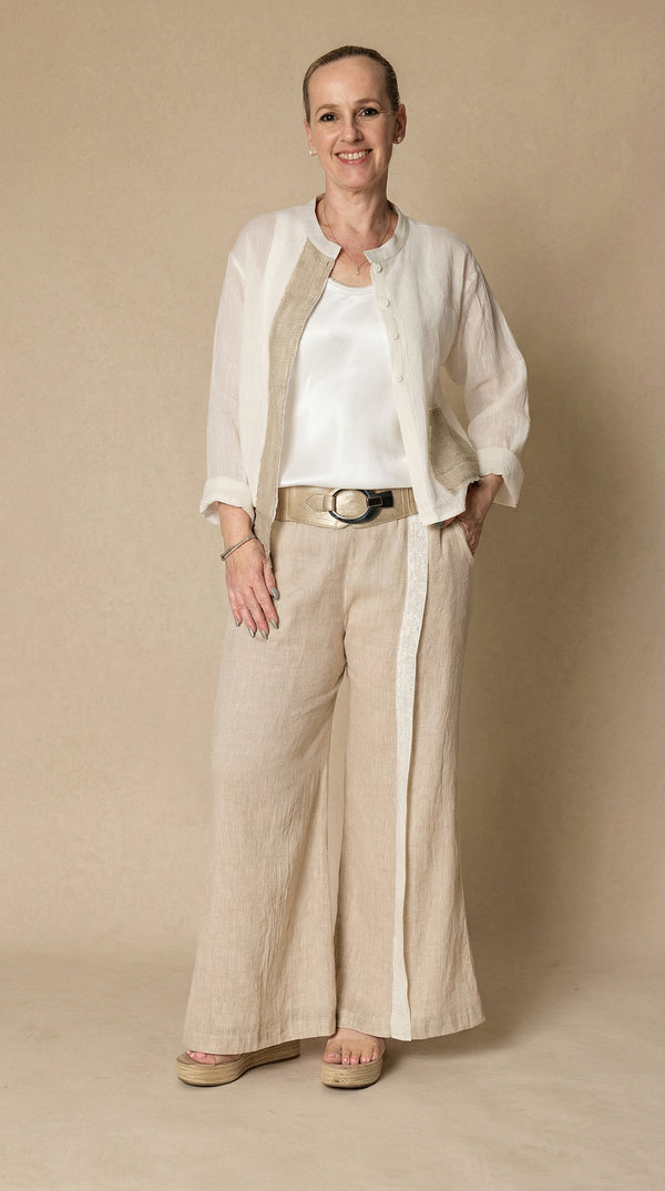 Nova Cotton Pants in Latte