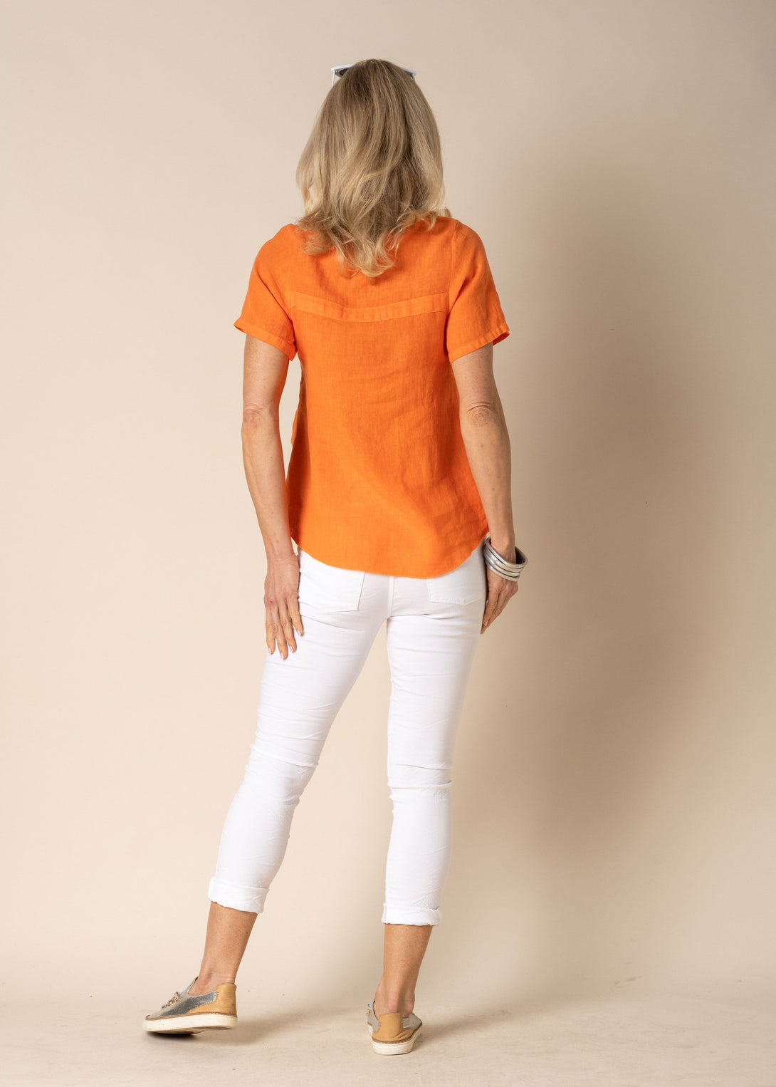 Fallon Top in Sunset Orange