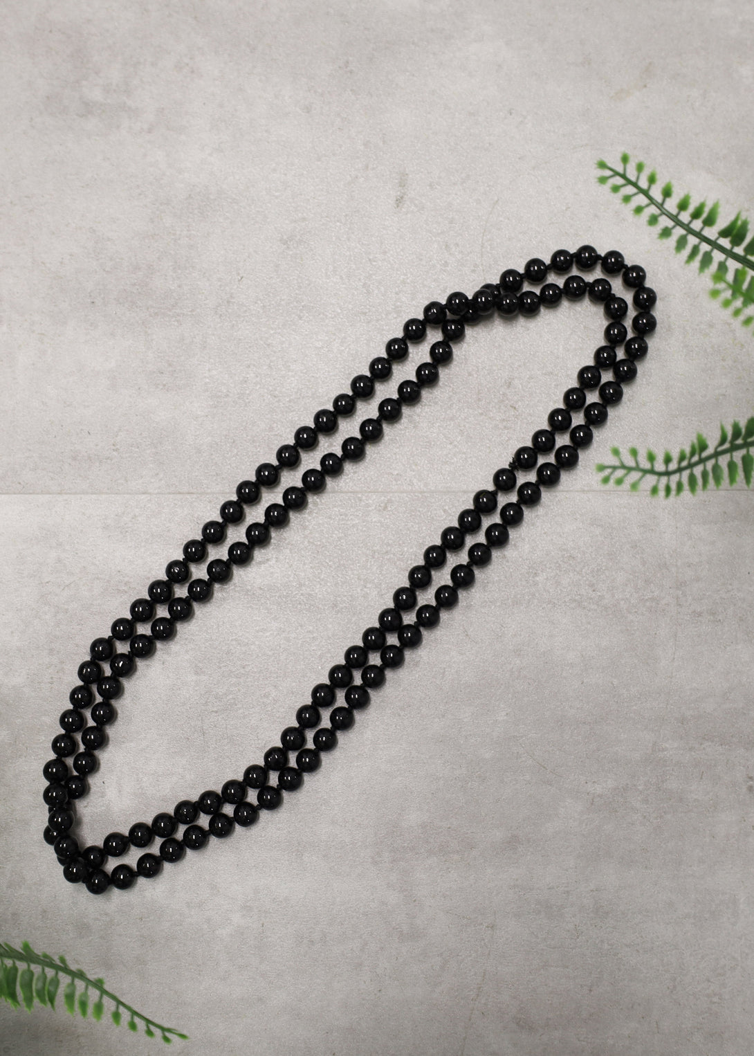 Naomi Pearl Necklace in Onyx - Imagine Fashion