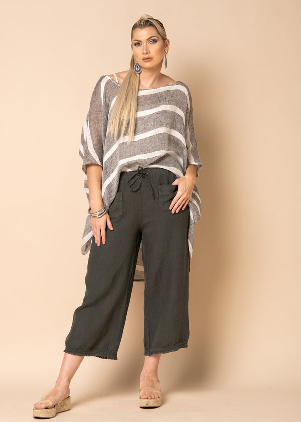 Jessi Linen Pants in Khaki