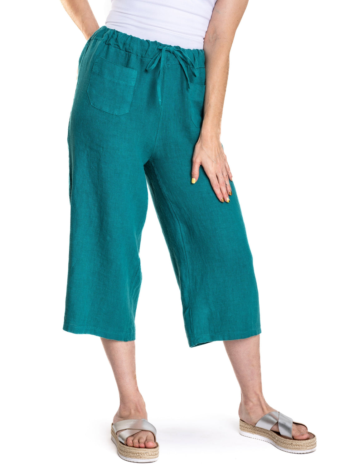 Catalina Pants in Amalfi Green - Imagine Fashion