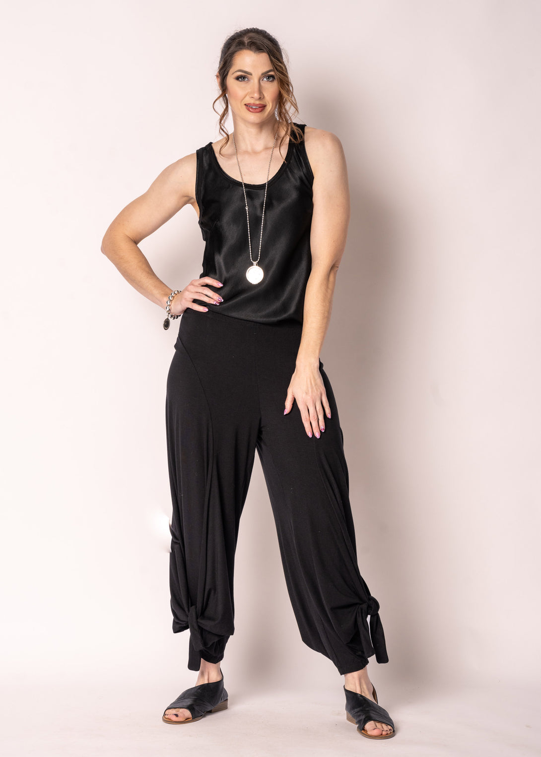 Marzia Pants in Onyx - Imagine Fashion