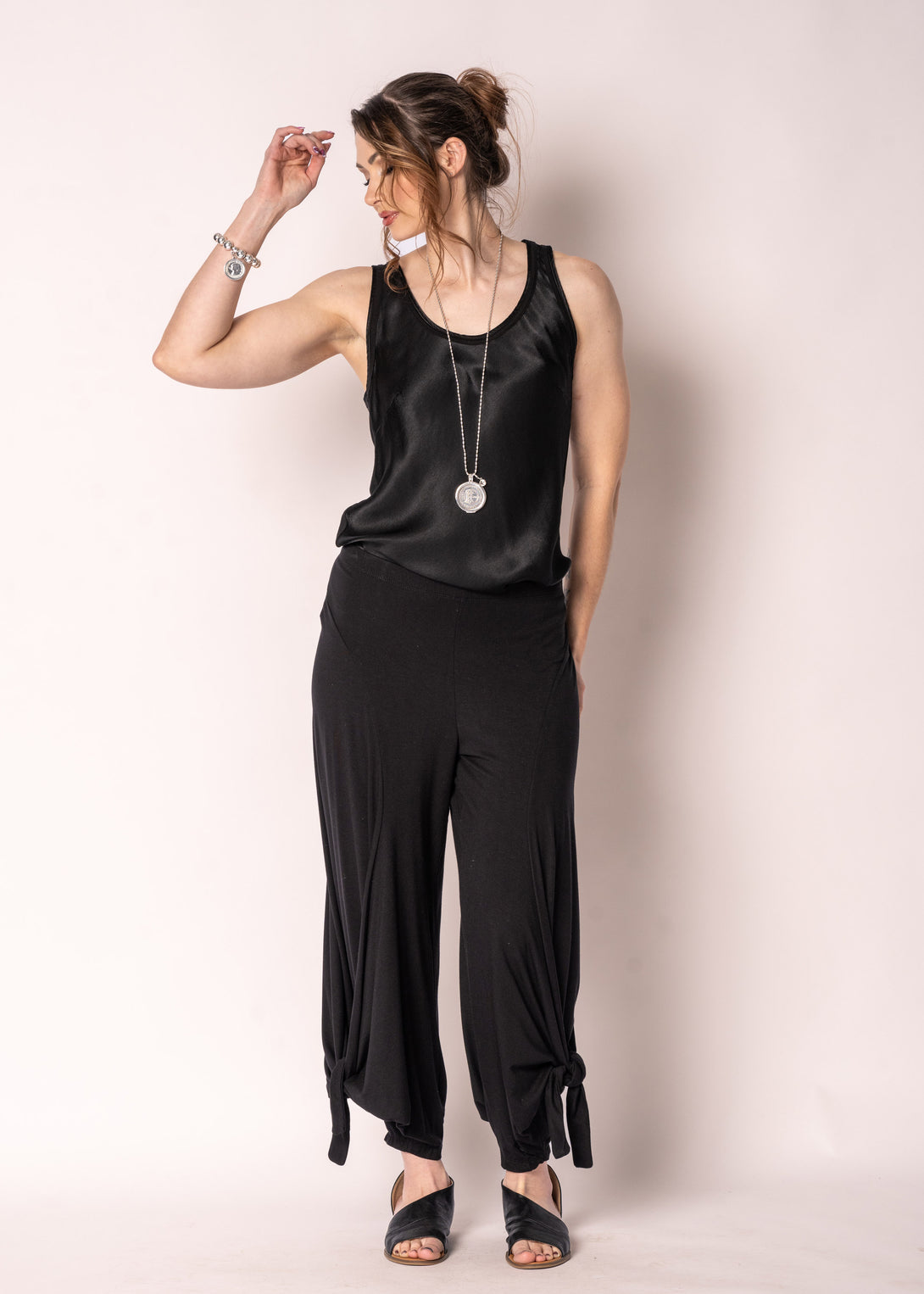 Marzia Pants in Onyx - Imagine Fashion