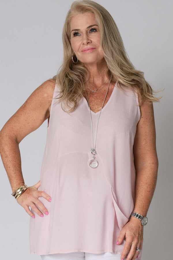 Esmira Top in Modena Pink