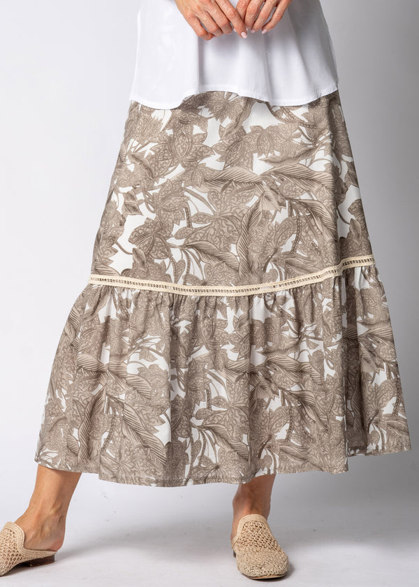 Eska Cotton Skirt in Latte