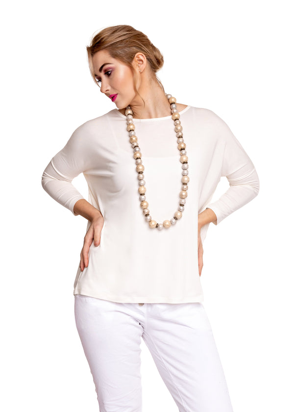 Asteria Top in Cream - Imagine Fashion