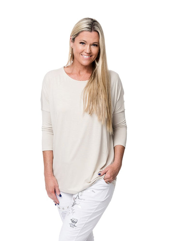 Asteria Top in Latte - Imagine Fashion