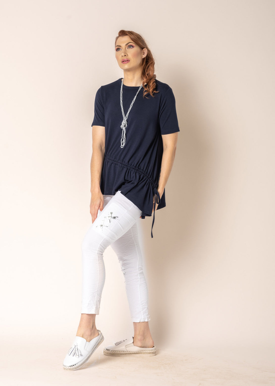 Leeo Top in Navy