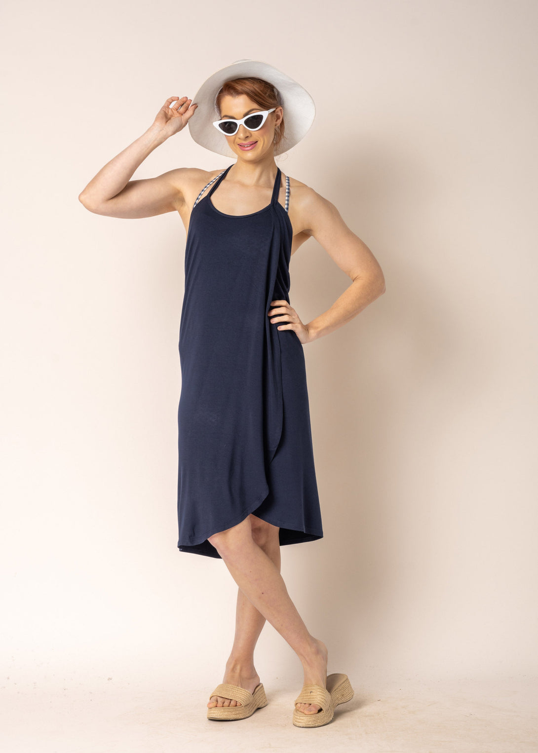 Oliva Dress in Navy