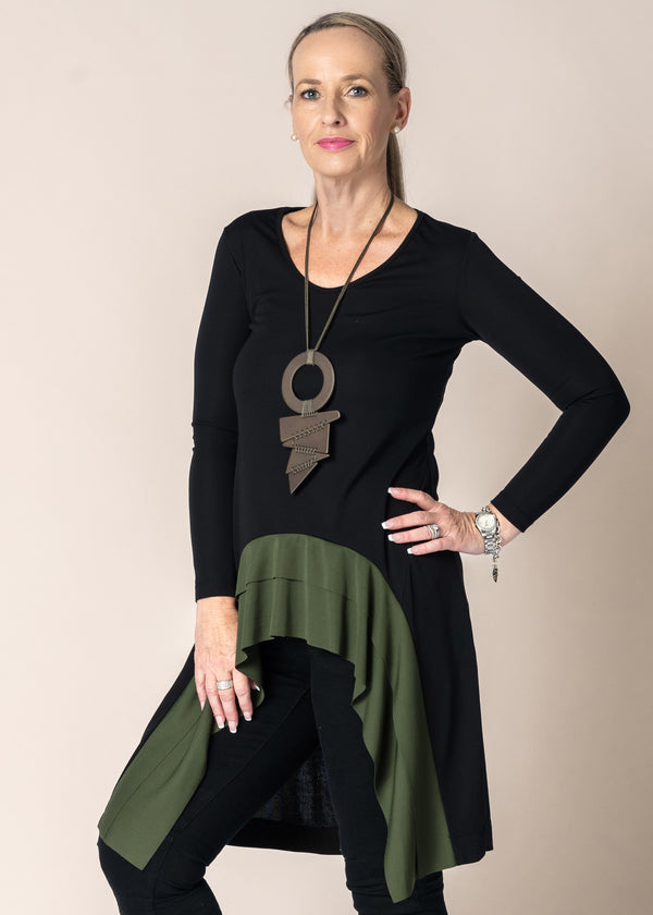 Maria Top in Khaki - Imagine Fashion