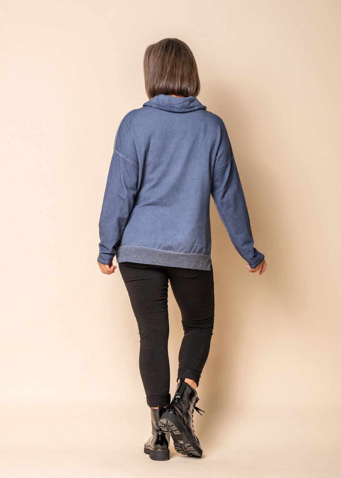 Tabitha Top in Denim Blue