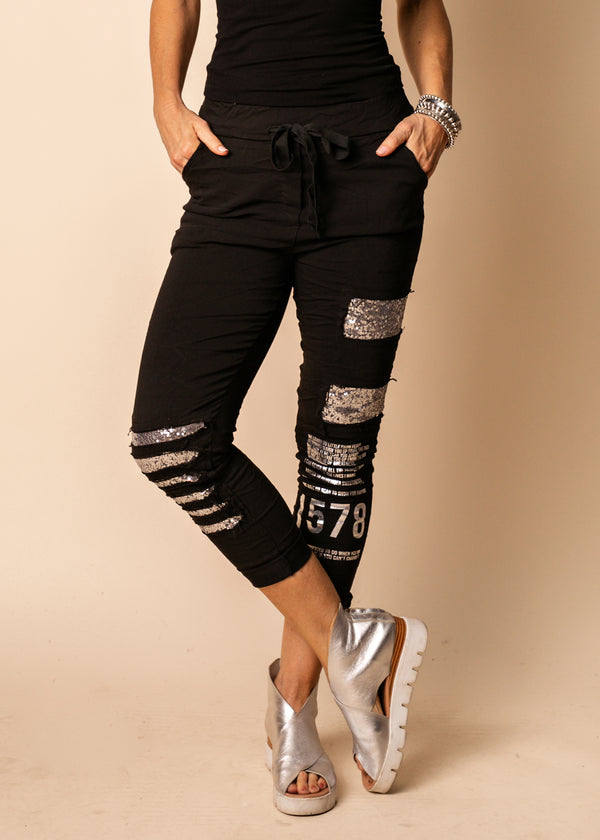 Overly Pants in Onyx - Imagine Fashion
