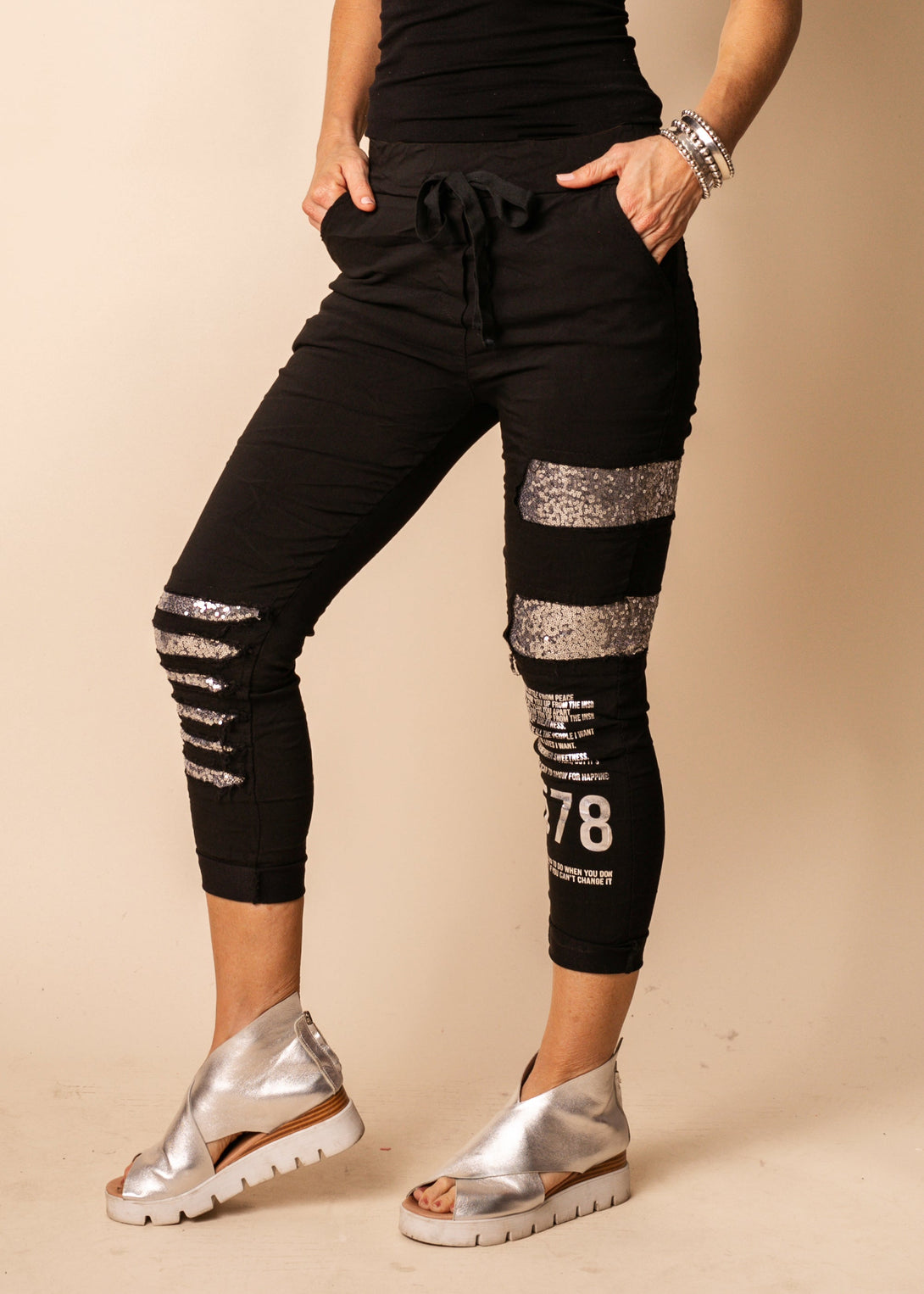 Overly Pants in Onyx - Imagine Fashion