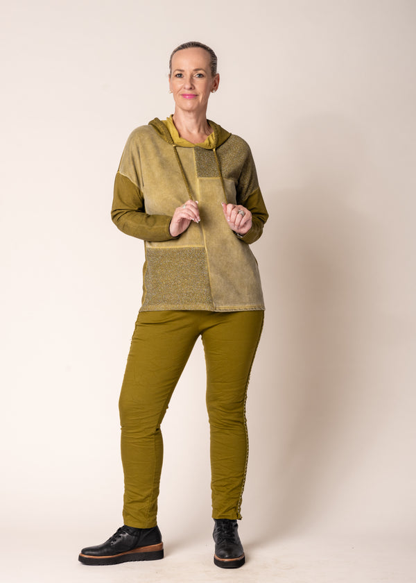 Rika Top in Green Olive