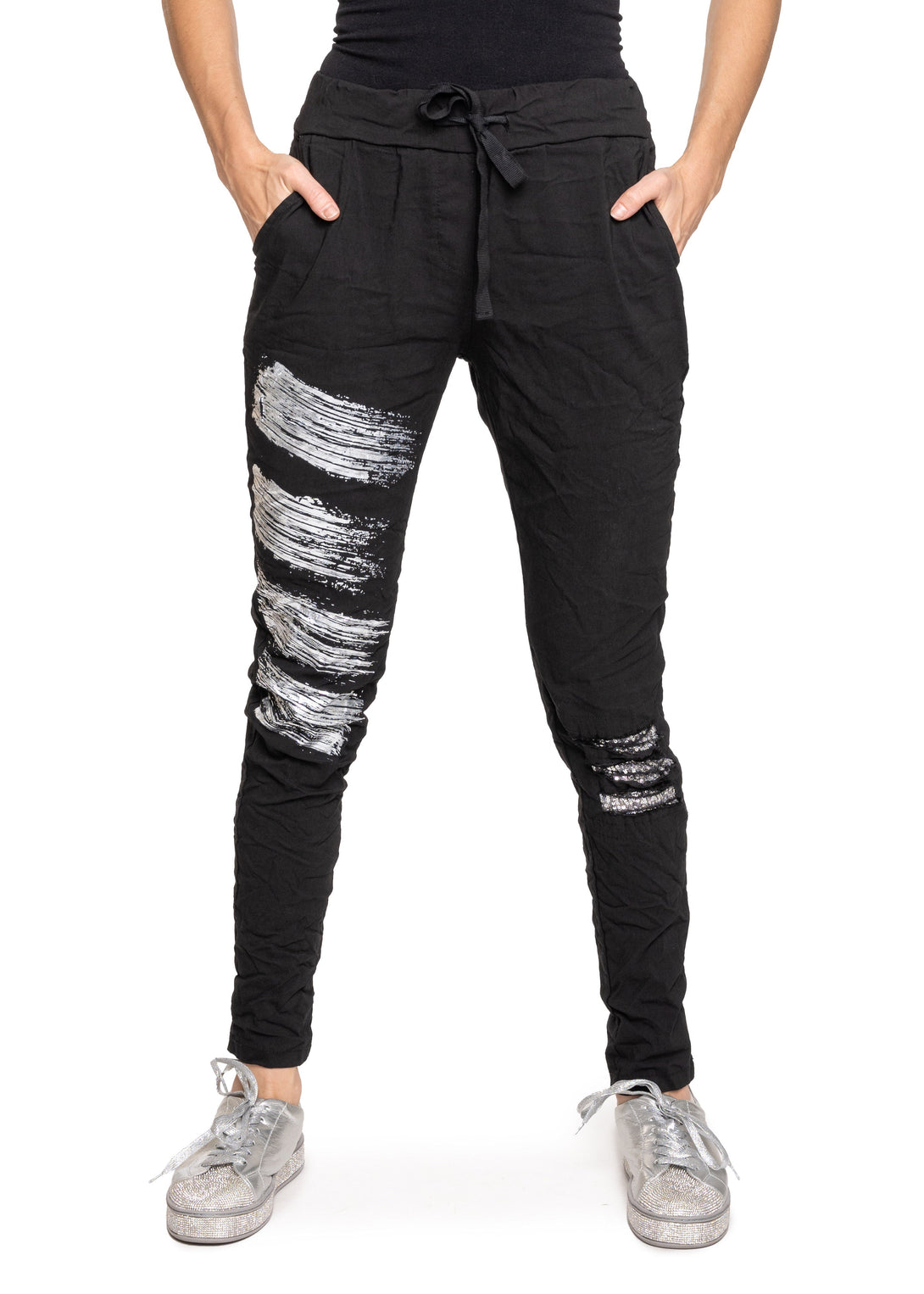 Easton Pants in Onyx - Imagine Fashion