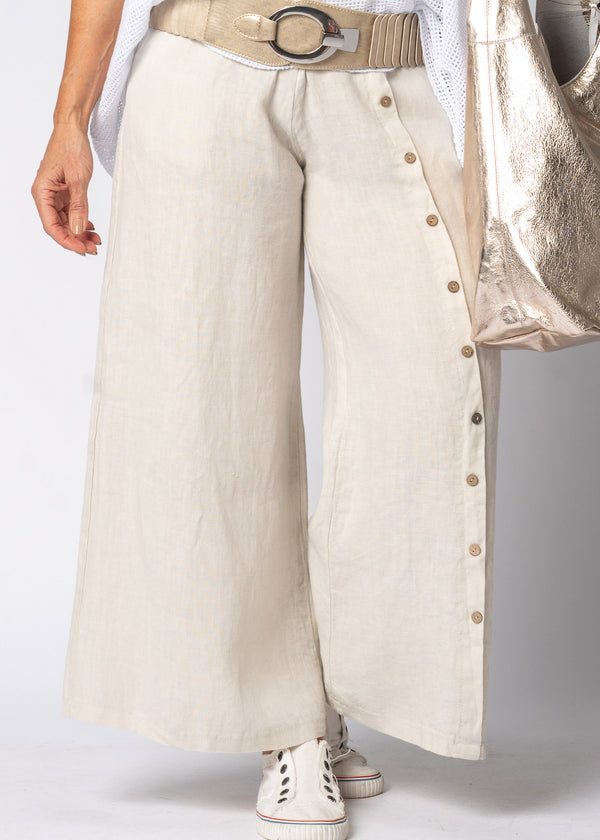 Clair Linen Pants in Latte