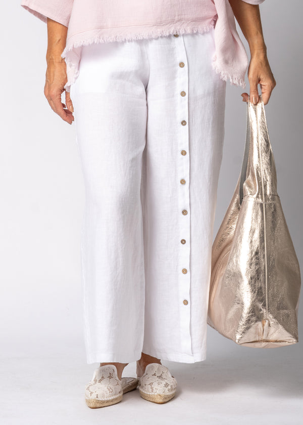 Clair Linen Pants in White